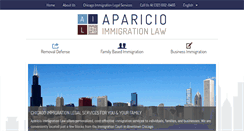 Desktop Screenshot of aparicioimmigrationlaw.com